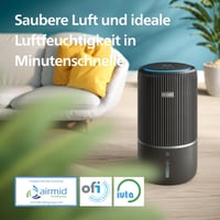 Purificator și umidificator 2-în-1 Philips Seria 3400 cu filtru HEPA NanoProtect, negru, pentru camere de până la 78 m² 4