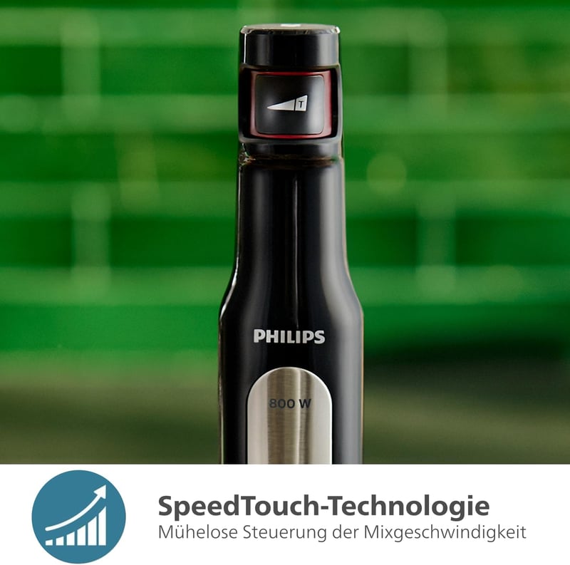 Philips 5000 Serie 1200W Stabmixer ProMix SpeedTouch Technológia Fekete
