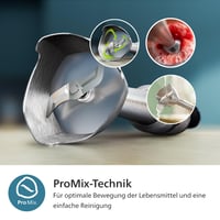 Štapni mikser Philips serije 5000 HR2685/00, 1200 W, ProMix tehnologija, LED indikator brzine, sa sjeckalicom, kompaktnim rezačem i pjenjačom, crni 3