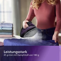 Philips 5000 Series 2400W gőzvasaló 45g/perc gőzkibocsátás fekete-lila 4
