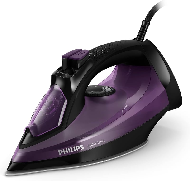 Philips 5000 Series 2400W gőzvasaló 45g/perc gőzkibocsátás fekete-lila