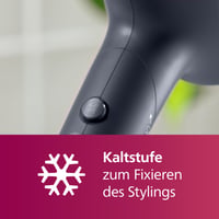 Sušič na vlasy Philips 5000 Series BHD510/20 s technológiou ThermoShield, ionizáciou, difuzérom na objem, 9 mm a 11 mm stylingovými nadstavcami, 2300 W, metalická modrá 6
