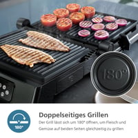 Grătar electric Philips 7000, 2000W, Sondă de temperatură, 8 funcții, Plăci detașabile, Negru 7