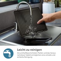 Grătar electric Philips 7000, 2000W, Sondă de temperatură, 8 funcții, Plăci detașabile, Negru 8