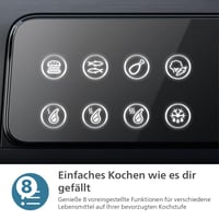 Grătar electric Philips 7000, 2000W, Sondă de temperatură, 8 funcții, Plăci detașabile, Negru 3