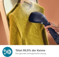 Philips 7000 Series 1500W gőzölő OptimalTEMP fém talppal, 28g/min, utazótáskával 9