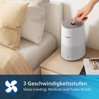Purificator de aer Philips AC0650/10 Seria 600, filtru HEPA, pentru camere de până la 44 m², ideal pentru persoanele alergice, silențios, eficient energetic, control prin aplicație, alb 7