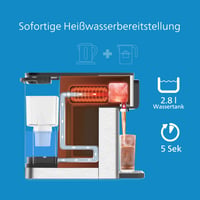 Philips ADD5980/31 Výdajník vody - Dávkovač filtrovanej studenej a horúcej vody, 2,8 l, 6 nastavení teploty, dotyková obrazovka, strieborno-čierny 3
