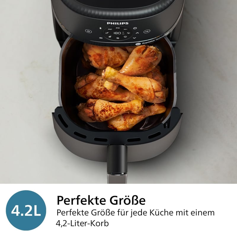 Philips Airfryer 2000 Series 4,2L digitális forró levegős sütő 13 funkcióval