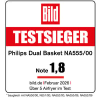 Friteuză cu aer cald și abur Philips 5000 Dual Basket, 9 L, Tehnologie RapidAir Plus, Negru 2