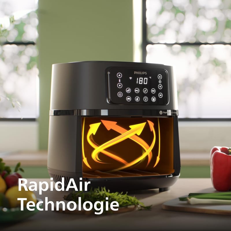 Philips Airfryer 5000 XXL 7,2L Hot Air Fryer WiFi 16 az 1-ben Rapid Air Technológia