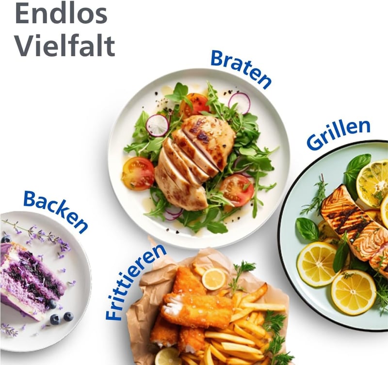 Philips Airfryer Dual Basket 3000 9L dupla kosár forró levegős sütő RapidAir Plus