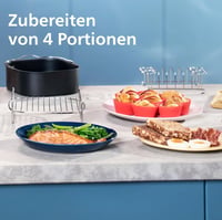 Philips Airfryer Dual Basket 3000 9L dupla kosár forró levegős sütő RapidAir Plus 7