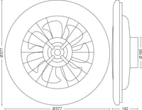 Philips Amigo stropni ventilator i LED stropna svjetiljka, 25W+60W, promjer 58 cm, okrugli, s daljinskim upravljačem, bijeli 2