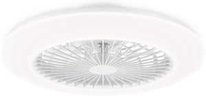 Ventilator de tavan Philips Amigo cu lampă LED, 58 cm, alb, cu telecomandă, 25W+60W – abajur crăpat (stare: vezi a 2-a poză)