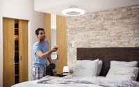 Philips Amigo stropni ventilator i LED stropna svjetiljka, 25W+60W, promjer 58 cm, okrugli, s daljinskim upravljačem, bijeli 6
