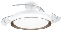 Stropný ventilátor Philips Atlas so zaťahovacími lopatkami a LED osvetlením, 3 lopatky, rozpätie 106 cm, 3 úrovne jasu, nastaviteľné biele svetlo, tichý, model 2024, zlatý 1