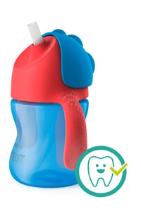 Detský pohár so slamkou Philips AVENT SCF796/01, 200 ml, červeno-modrý 2