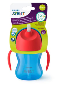 Detský pohár so slamkou Philips AVENT SCF796/01, 200 ml, červeno-modrý 5