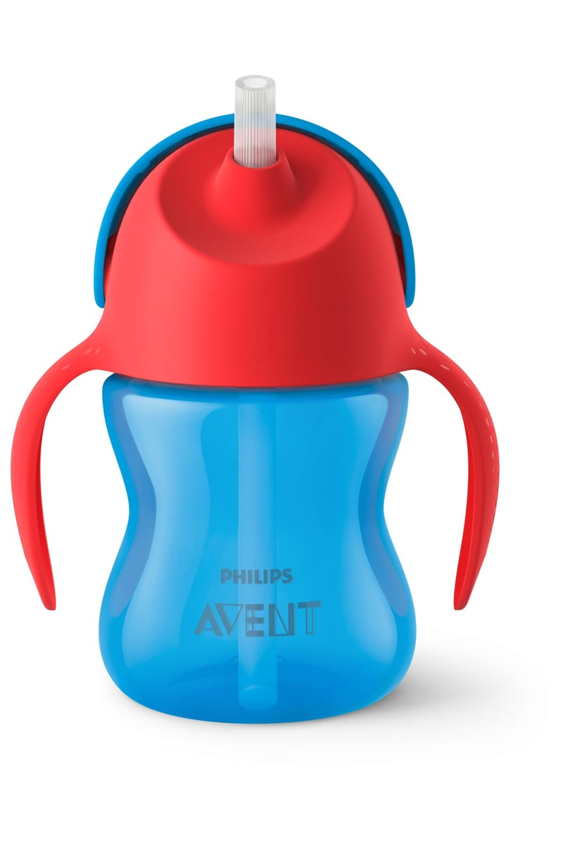 Detský pohár so slamkou Philips AVENT SCF796/01, 200 ml, červeno-modrý