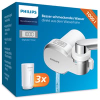 Filtru de apă Philips AWP3705P3/10 cu montare pe robinet, microfiltrare, afișaj digital și 3 cartușe de schimb, capacitate de filtrare 1000 L 1