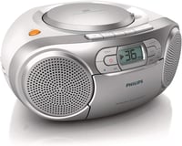 Philips AZ127/12 hordozható boombox CD/kazetta/FM rádió - szürke 1
