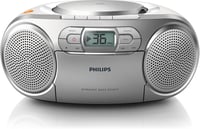 Philips AZ127/12 hordozható boombox CD/kazetta/FM rádió - szürke 3