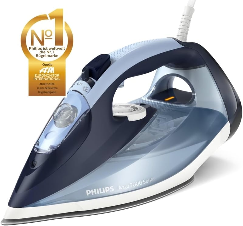 Philips Azur 7000 gőzvasaló 2800W, 50g/perc gőz, SteamGlide Plus talppal