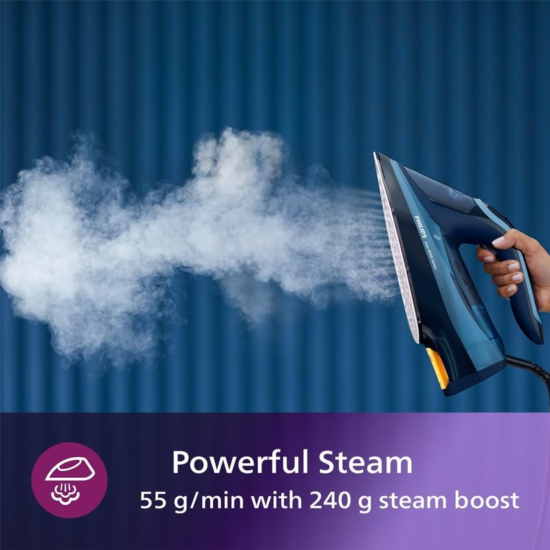 Philips Azur 8000 gőzölős vasaló 3000W OptimalTEMP technológiával