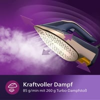 Philips Azur 8000 DST8050/20 gőzölős vasaló, 3000 W, 85 g/min - sötétkék 5
