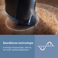 Philips Beard Trimmer 7000 BT7670/15 szakállvágó – önélező pengék, 40 hosszbeállítás, BeardSense 7