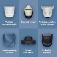 Philips Beard Trimmer 7000 BT7670/15 szakállvágó – önélező pengék, 40 hosszbeállítás, BeardSense 4