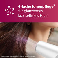 Uscător de păr Philips BHD500/20 Seria 5000 cu tehnologie ThermoShield, ionizare, 2100W, alb, cu concentrator și difuzor 4
