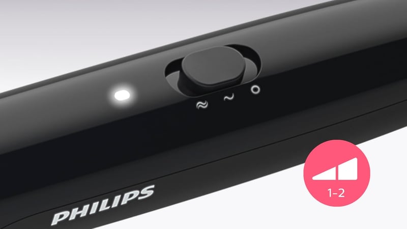 Philips BHH880/00 Hajegyenesítő Kefe Fekete-Rózsaszín 200°C Hőfokozattal - White/Opulent Garden, BHH880/00
