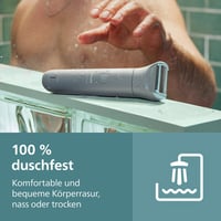 Aparat de tuns corporal pentru bărbați Philips Bodygroom seria 3000 BG3480/15, cu protecție triplă, bărbierit și tundere, 100% rezistent la apă, autonomie 80 de minute 8