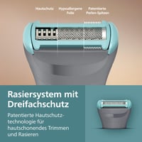 Aparat de tuns corporal pentru bărbați Philips Bodygroom seria 3000 BG3480/15, cu protecție triplă, bărbierit și tundere, 100% rezistent la apă, autonomie 80 de minute 4