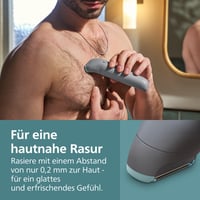 Aparat de tuns corporal pentru bărbați Philips Bodygroom seria 3000 BG3480/15, cu protecție triplă, bărbierit și tundere, 100% rezistent la apă, autonomie 80 de minute 5