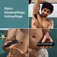Aparat de tuns corporal pentru bărbați Philips Bodygroom Series 5000 BG5485/30, cu protecție triplă pentru zonele intime, 100% rezistent la apă, 100 minute autonomie 2