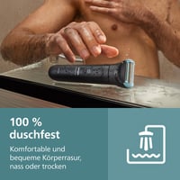 Aparat de tuns corporal pentru bărbați Philips Bodygroom Series 5000 BG5485/30, cu protecție triplă pentru zonele intime, 100% rezistent la apă, 100 minute autonomie 6