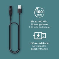 Aparat de tuns corporal pentru bărbați Philips Bodygroom Series 5000 BG5485/30, cu protecție triplă pentru zonele intime, 100% rezistent la apă, 100 minute autonomie 5