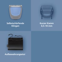 Aparat de tuns barba Philips Seria 3000 BT3619/15 - Lame auto-ascuțite, 20 setări de lungime, pieptene Lift & Trim, 100% rezistent la apă, încărcare USB 4