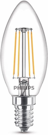 Philips Classic LED gyertya E14 40W meleg fehér 2700K 470 lumen 2db - 2 pieces (Pack of 1), 40w, Non-dimmable 4