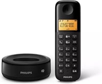 Bezdrôtový telefón Philips D165B DECT – 1,6-palcový displej, 50 kontaktov, 10 hodín hovoru, 200 hodín v pohotovostnom režime – čierny 2