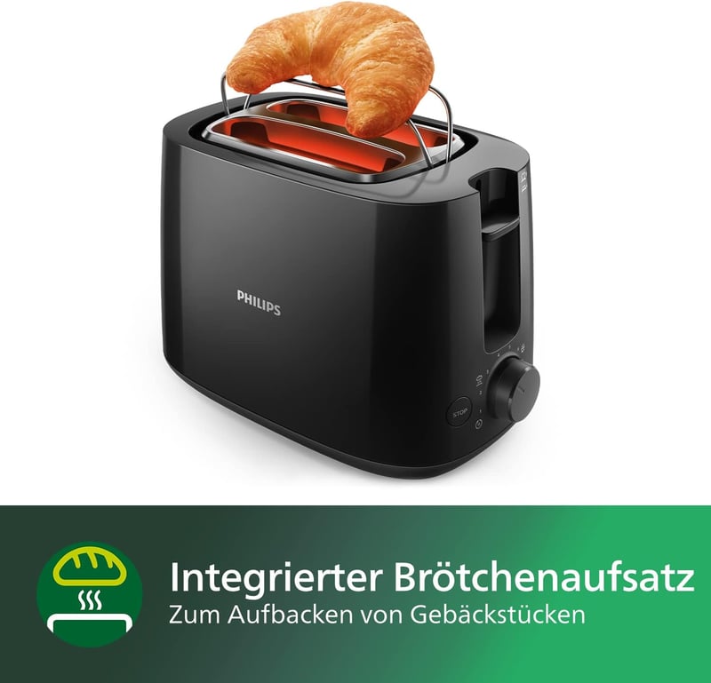 Philips Daily Collection HD2581/90 kenyérpirító 2 szeletes 830W fekete