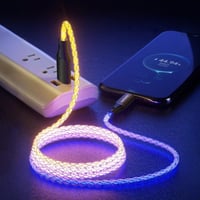 USB-C kábel Philips DLC5130C, 60W PD, 1 m, RGB pulzujúce svetlo, rýchle nabíjanie, opletený, pre Android, MacBook, Switch, tablet, notebook 5