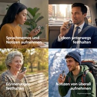 Diktafón Philips DVT1170 VoiceTracer, 8 GB, slot na MicroSD, 360-stupňový mikrofón, hlasový záznamník 3