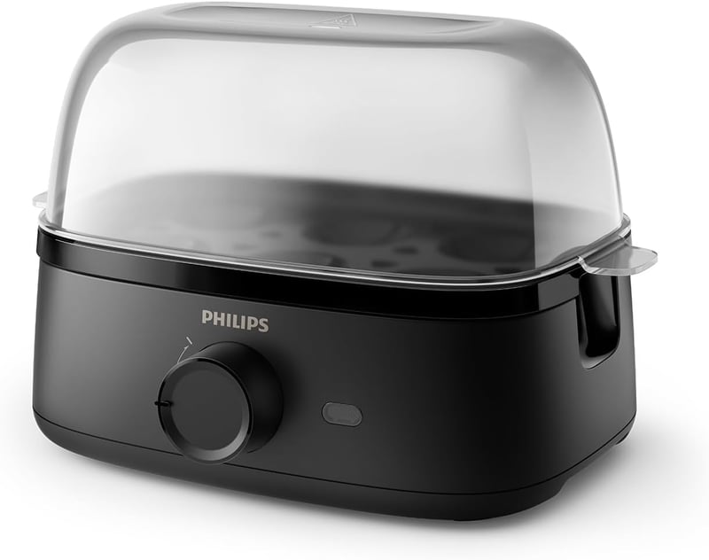 Philips Egg Cooker 3000 tojásfőző 6 tojáshoz, puha-kemény-pofontos, kompakt