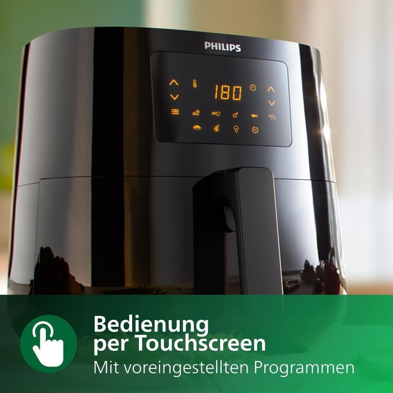 Philips Essential 4.1L Olajmentes Fritőz 1400W Digitális Kijelzővel