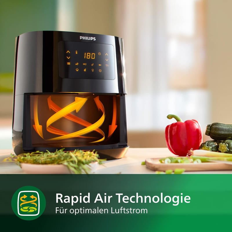Philips Essential 4.1L Olajmentes Fritőz 1400W Digitális Kijelzővel