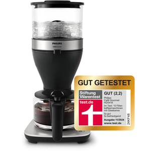 Philips Café Gourmet HD5416 aparat za filter kavu, crni, sa staklenim vrčem od 1,25 litara, rabljeno stanje